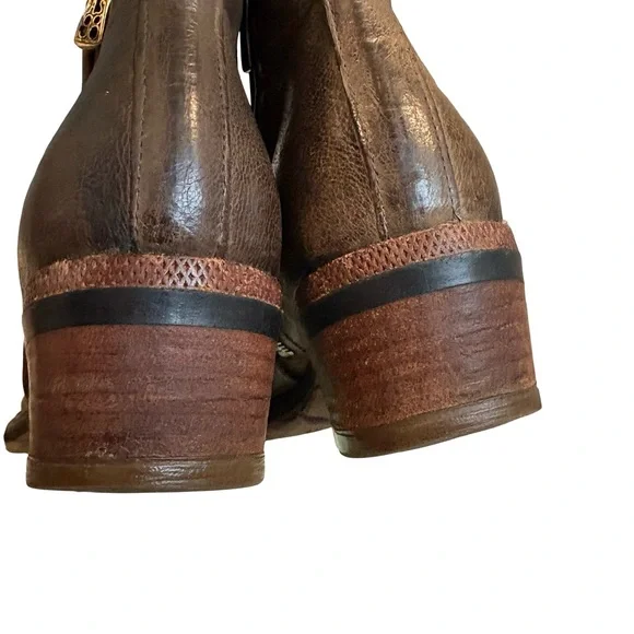 A.S. 98 Cadmus Distressed Leather Motorcycle Boot, Sz 41 - Picture 8 of 16